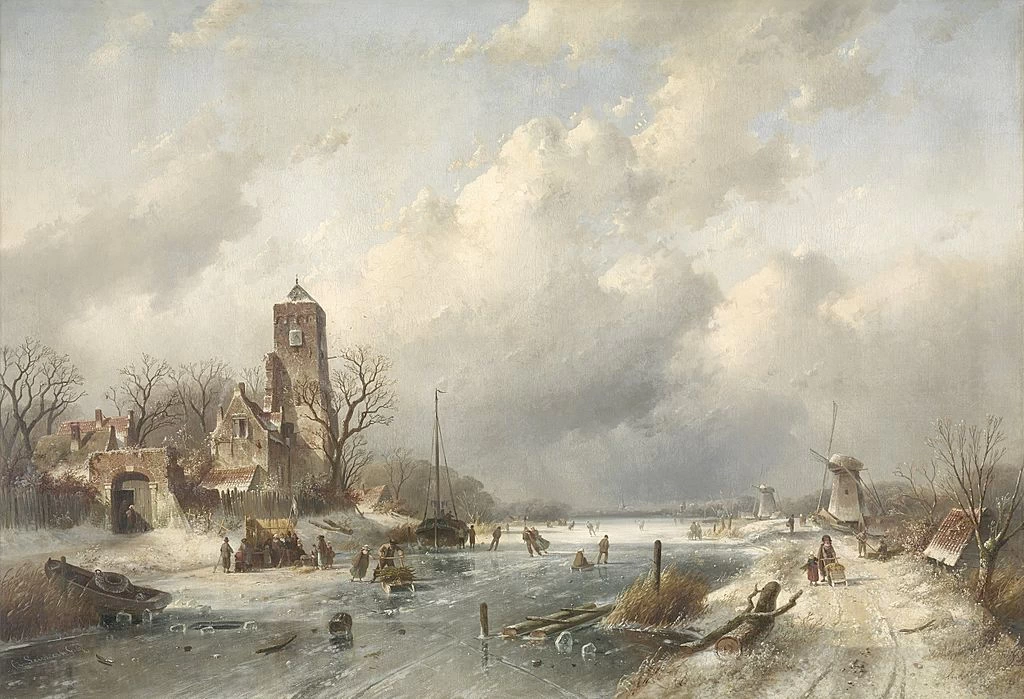 Charles Leickert - 110, Vista invernale, Rijksmuseum Amsterdam